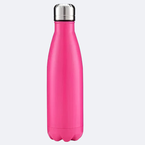 A bronze-colored stainless steel water bottle with a cap on top.